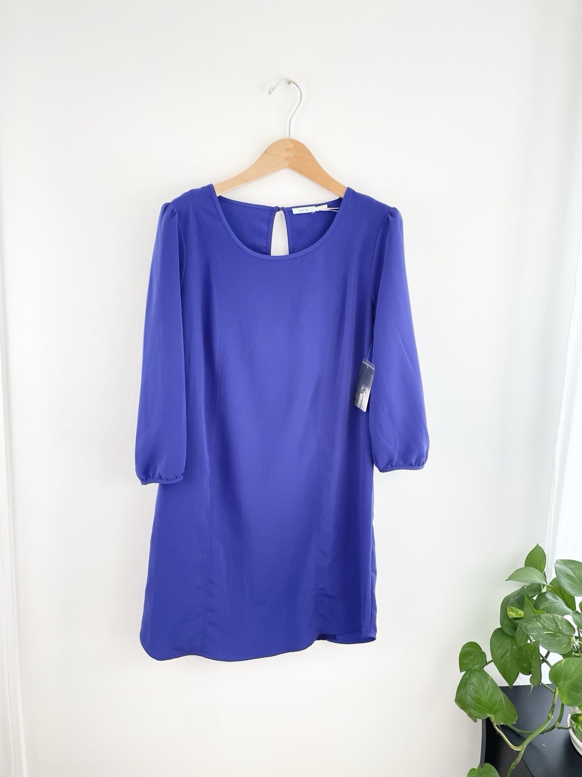 Kimchi Blue M Blue Long Sleeve Shift Dress Women’s Medium Anthropologie NWT