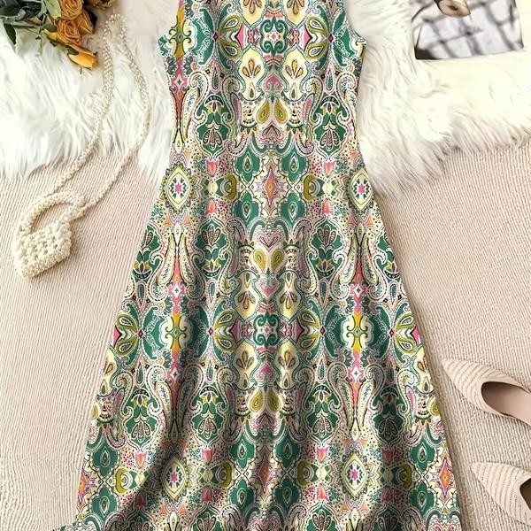 Plus 5XL (Size 22) – Elegant Colorful Paisley – Work to Cocktails & Dancing ✨New