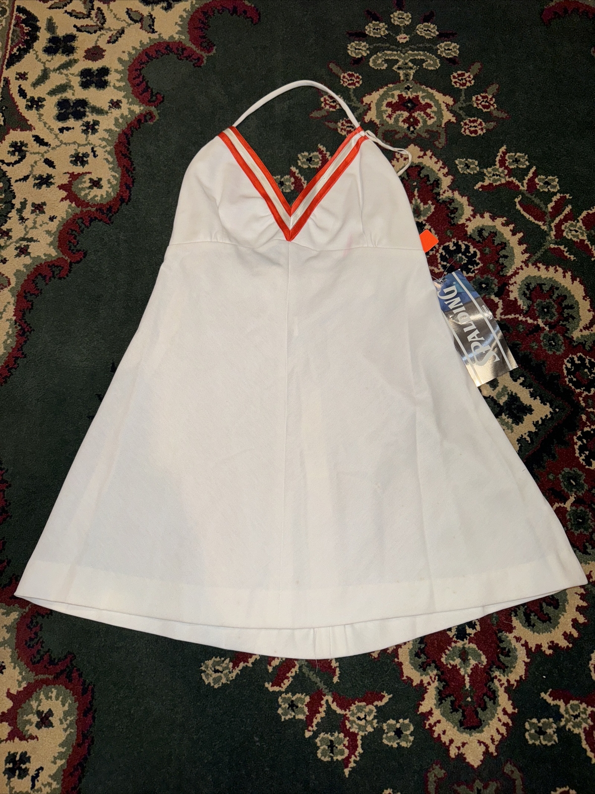 1980s New Old Stock Spalding Tennis Dress W/Tags Tenniswear Sz 12 G