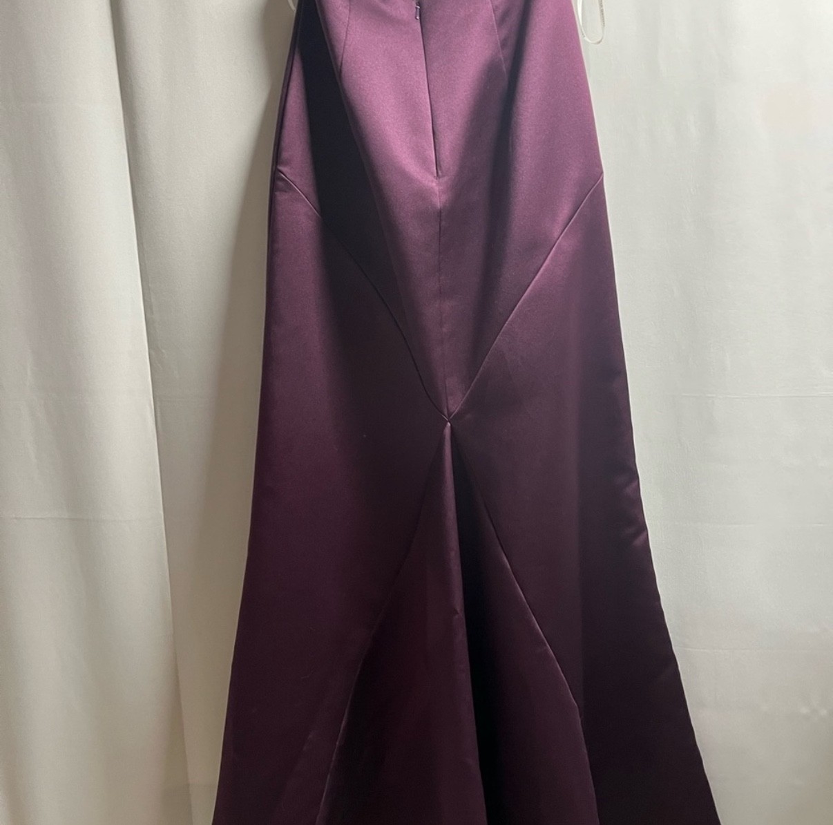 Purple/ Burgundy/ Plum Matching Top and Skirt Set With Lace Up Back/ Ruffles