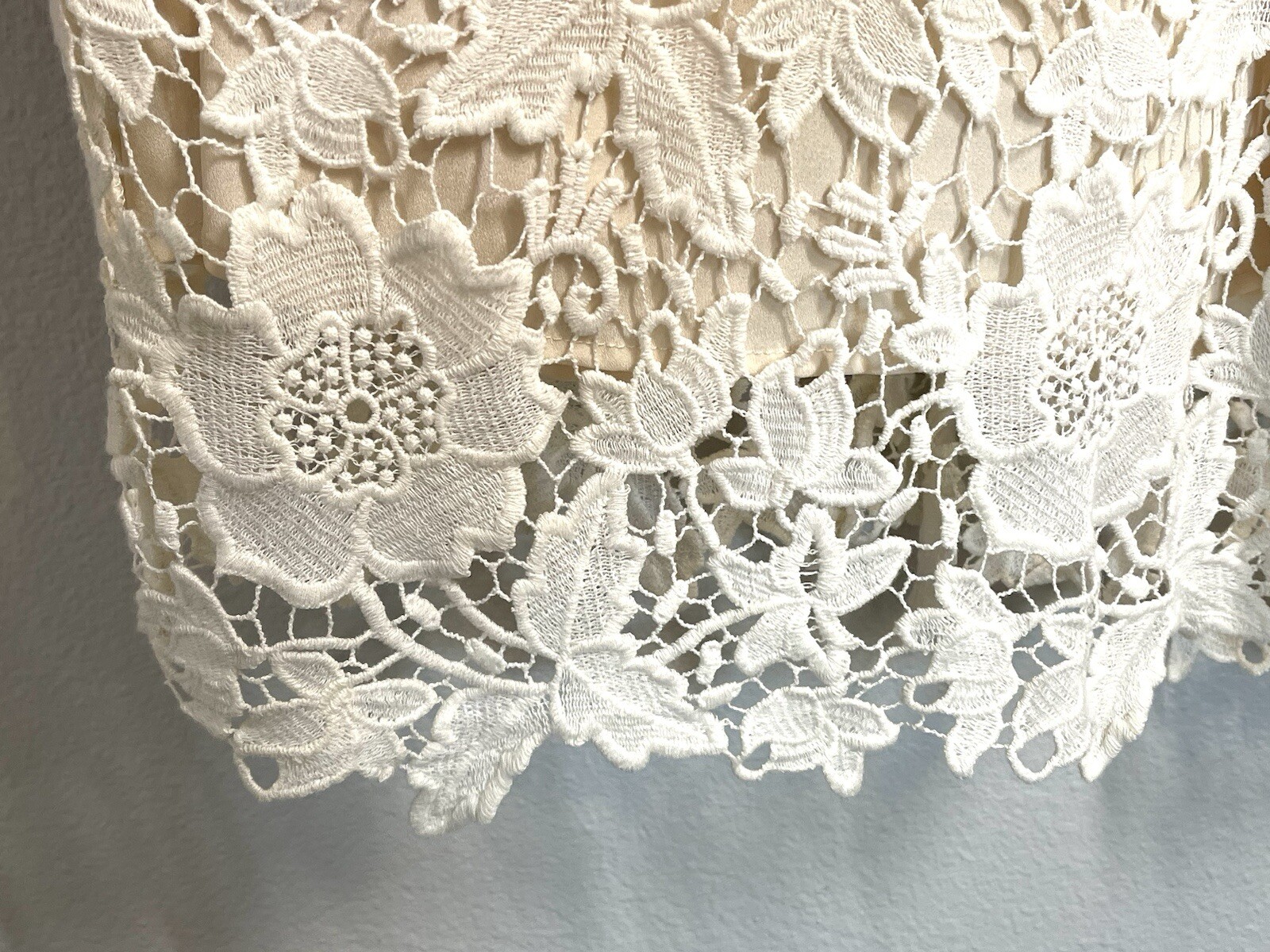 Luxology Lace Off-White Dress Romantic Elegant Womens Sz 8 Wedding Shower Church