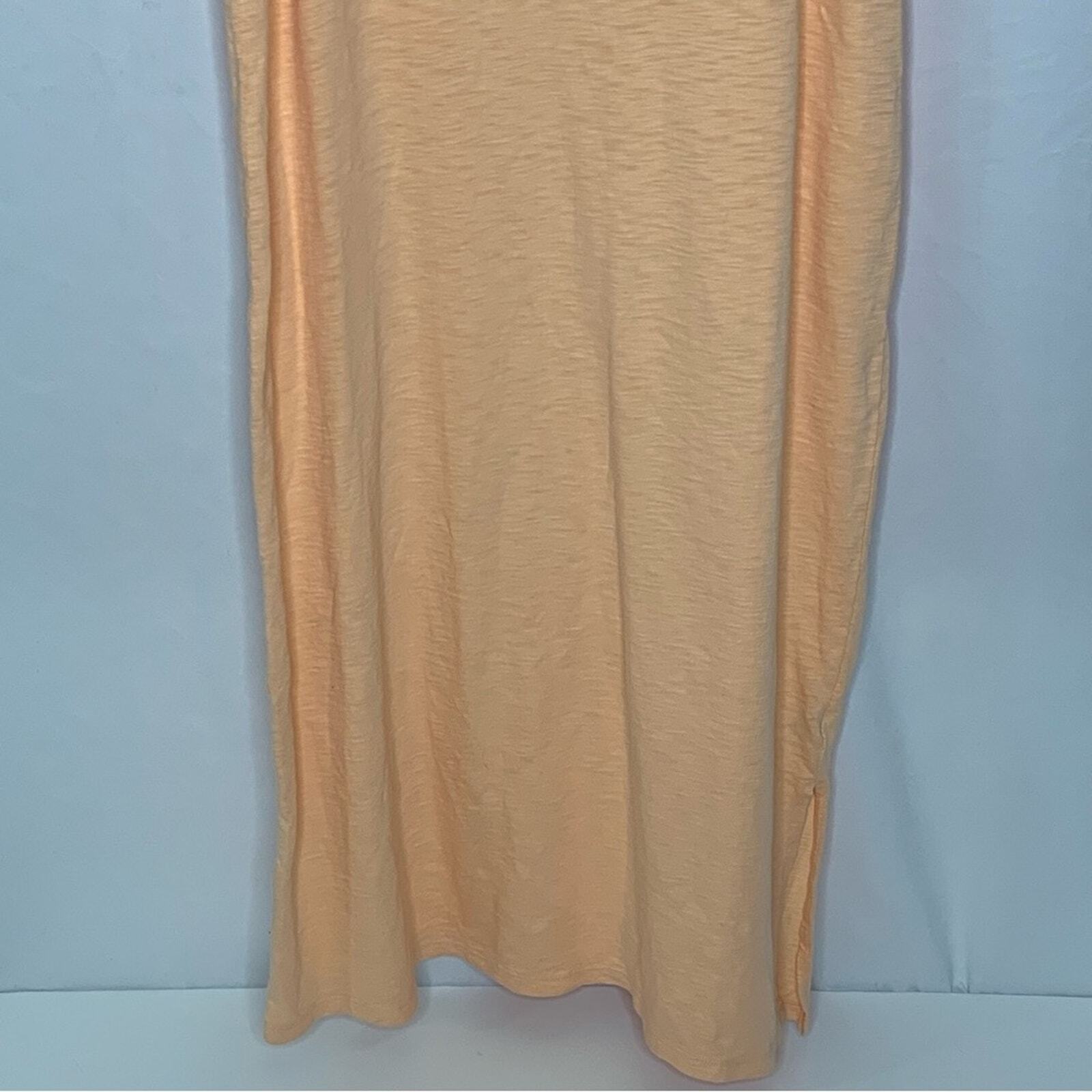 Universal Thread Womens Maxi T Shirt Dress Peachy Size Large Orange Sleeveless