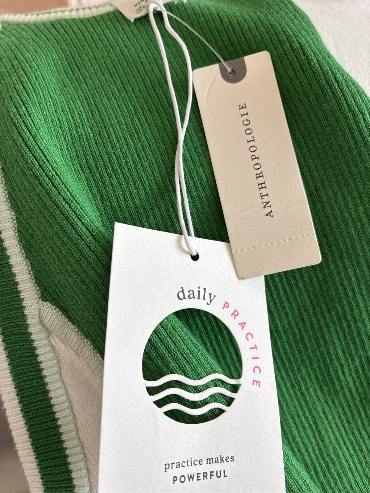 Daily Practice Anthropology Midi Fitted Sweater Dress XXS NWT