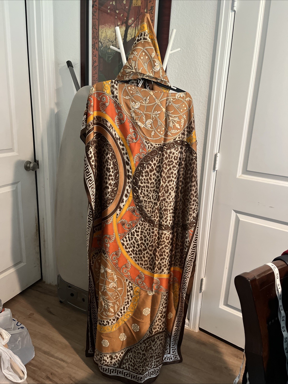 Caftan Dress One Size with Multiple Colors One Size Fits Most Mumu W Scarf Silky