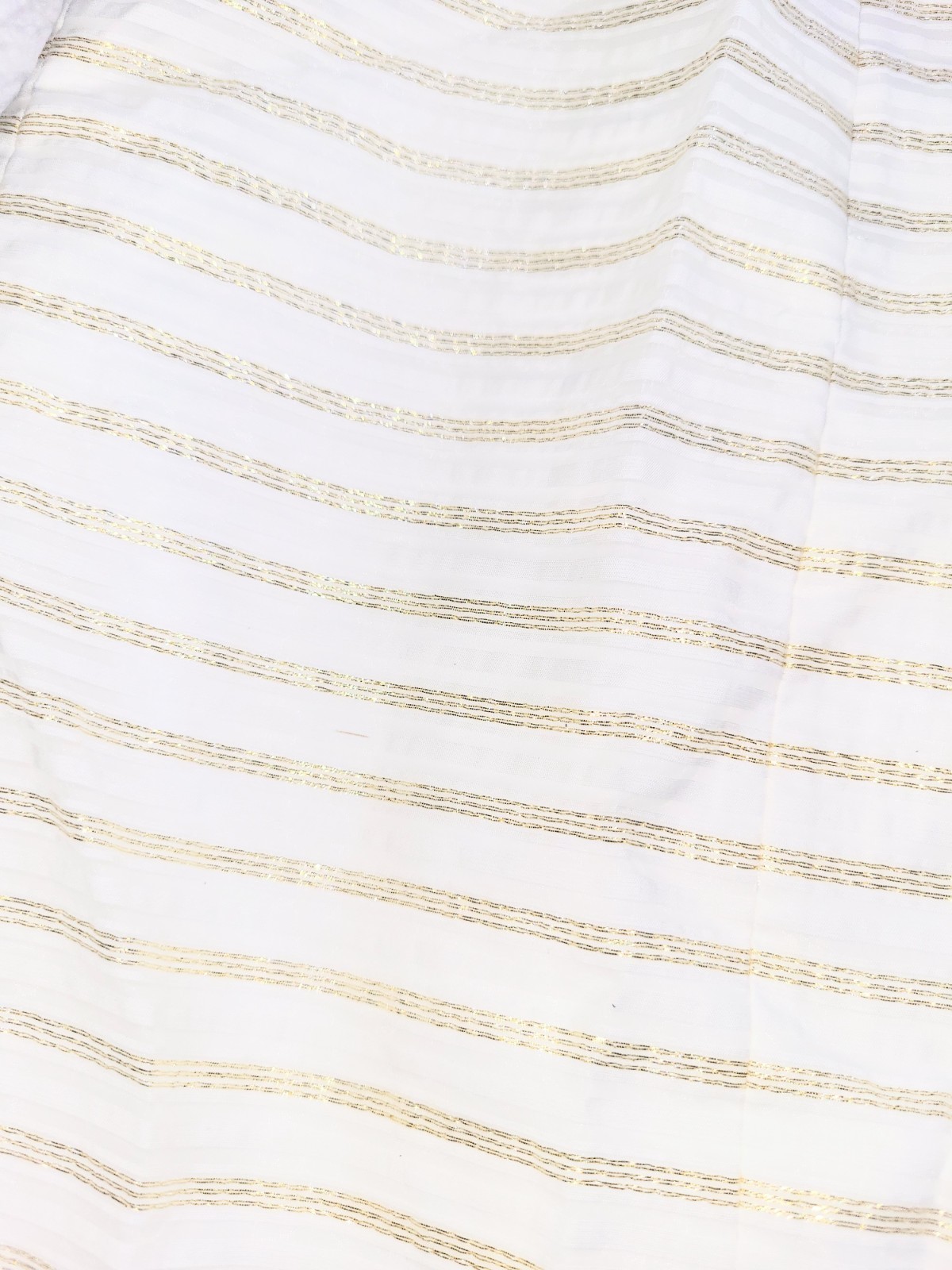NWOT Lilly Pulitzer Henley Metallic Gold & Ivory White Sheath Dress Size 4