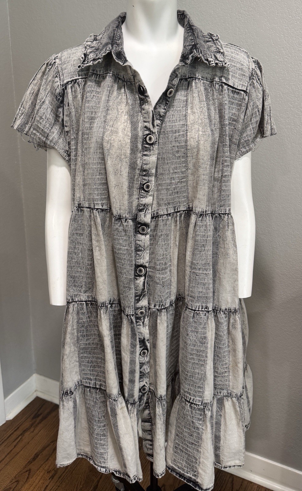 A Rare Bird One Size Dress Boho Lagenlook Large Pockets