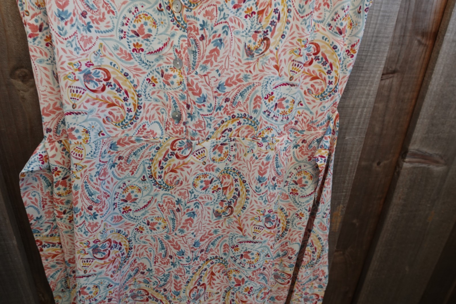 Lucky Brand large Blue pink/Cream Floral Dress STUNNING located NEW dal 45