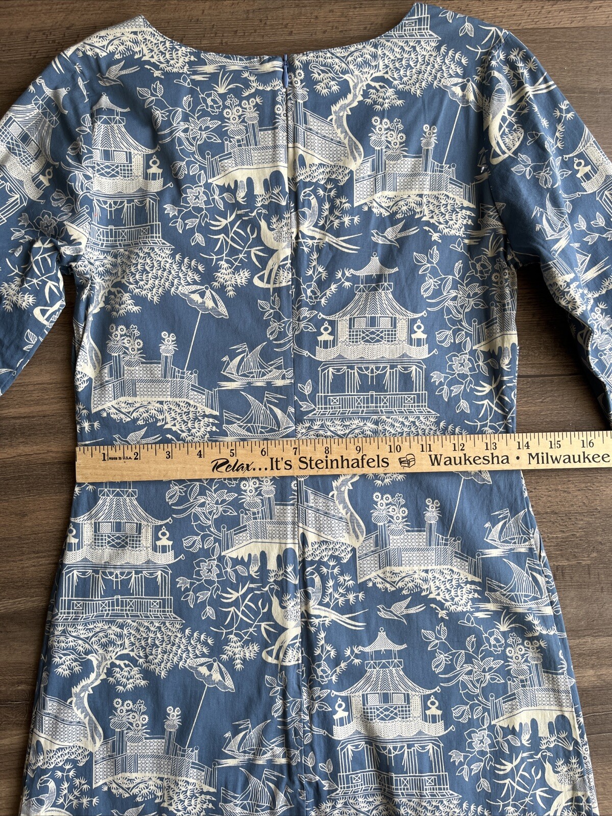 Almaritchi Madrid-Spain Women’s Sheath Dress Cotton Blend Embroidered Size 36