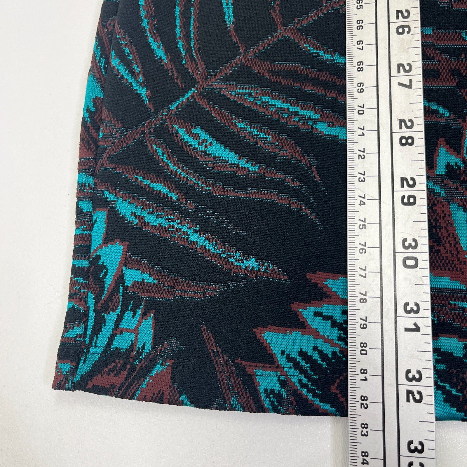 Mara Hoffman Herbarium Jacquard Long Sleeve Knit Mini Dress Teal Sz M