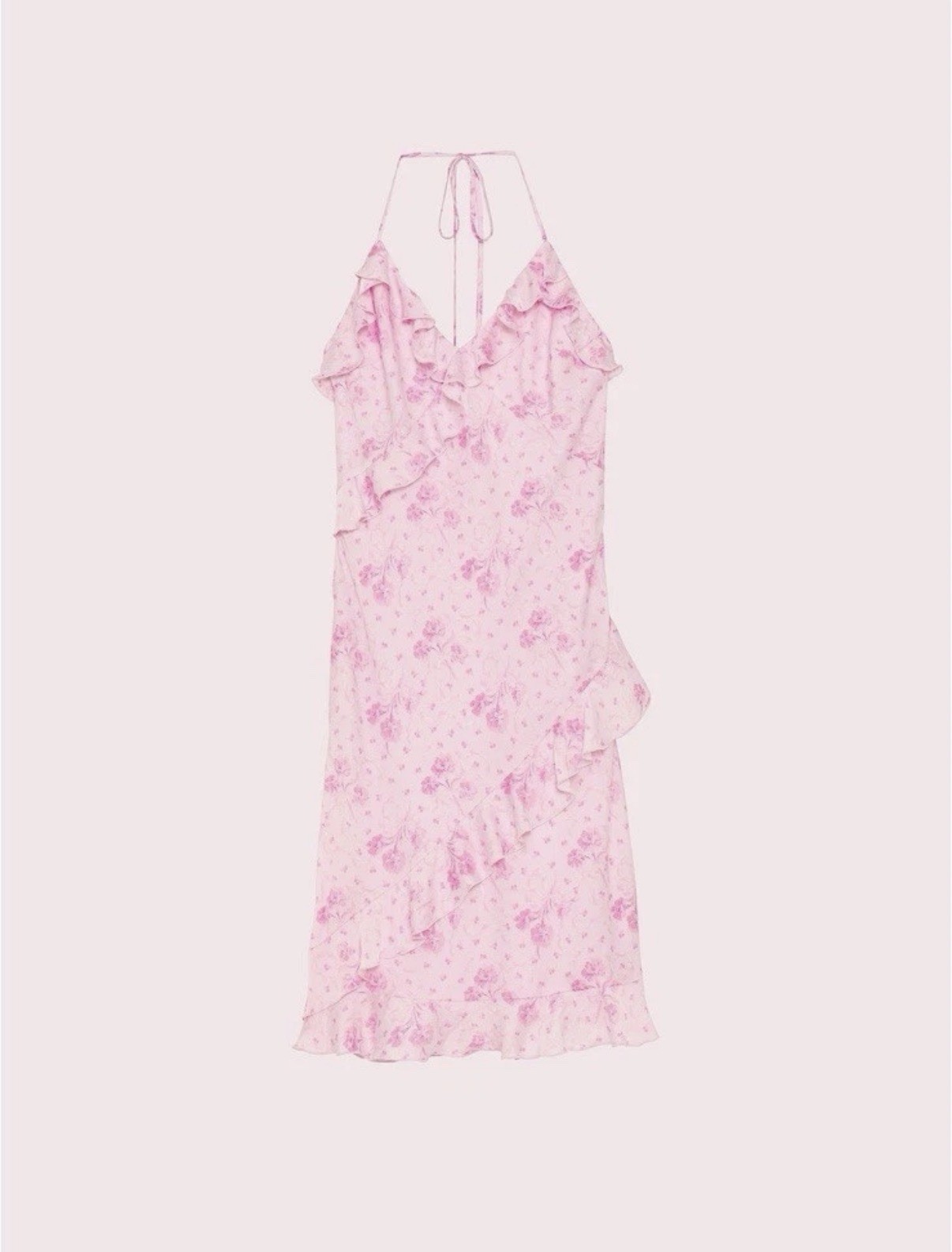 VS PINK x LoveShackFancy HalterMidi Dress Sz XS $129