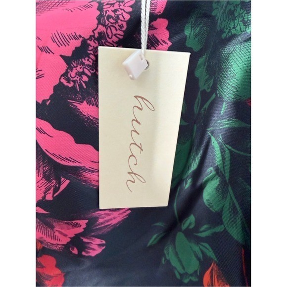 Hutch Cassandra One Shoulder Floral Mikado A-Line Maxi Gown Size 22W NWT