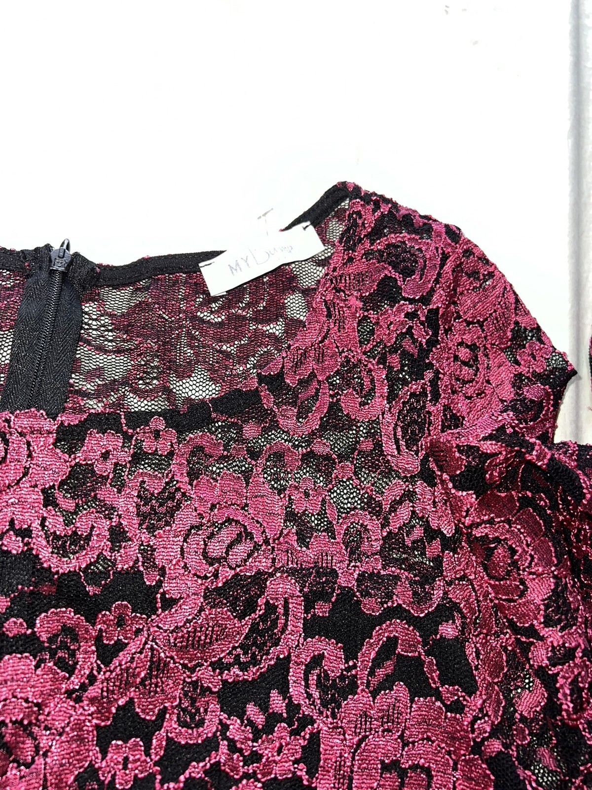 My Bump Size M Dress Lace 3/4 Sleeve Bodycon Poly Nylon Spandex 2500
