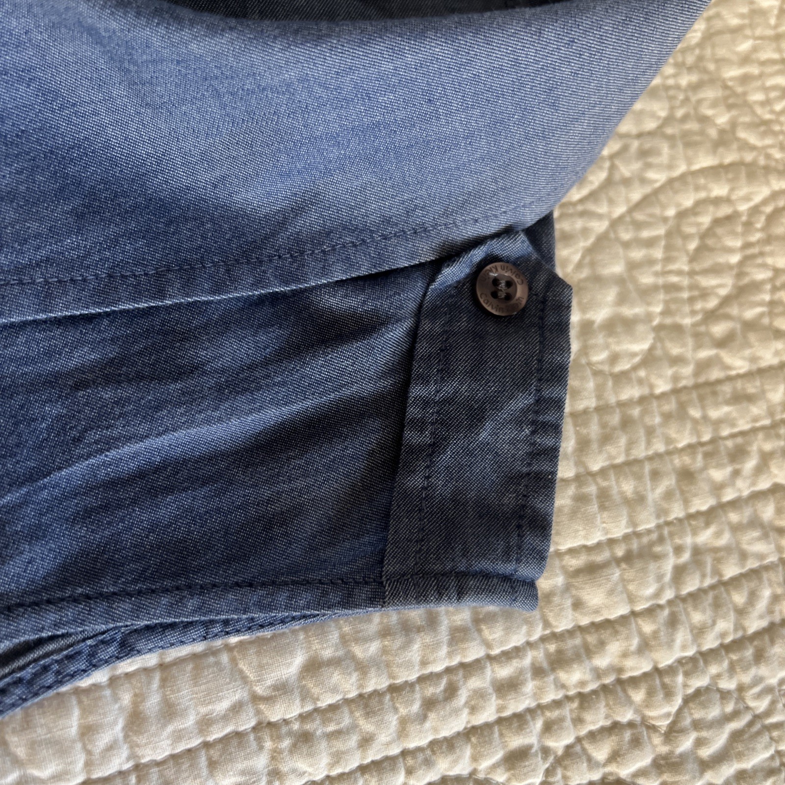 Calvin Klein Lightweight Denim Shift Dress Extra Small