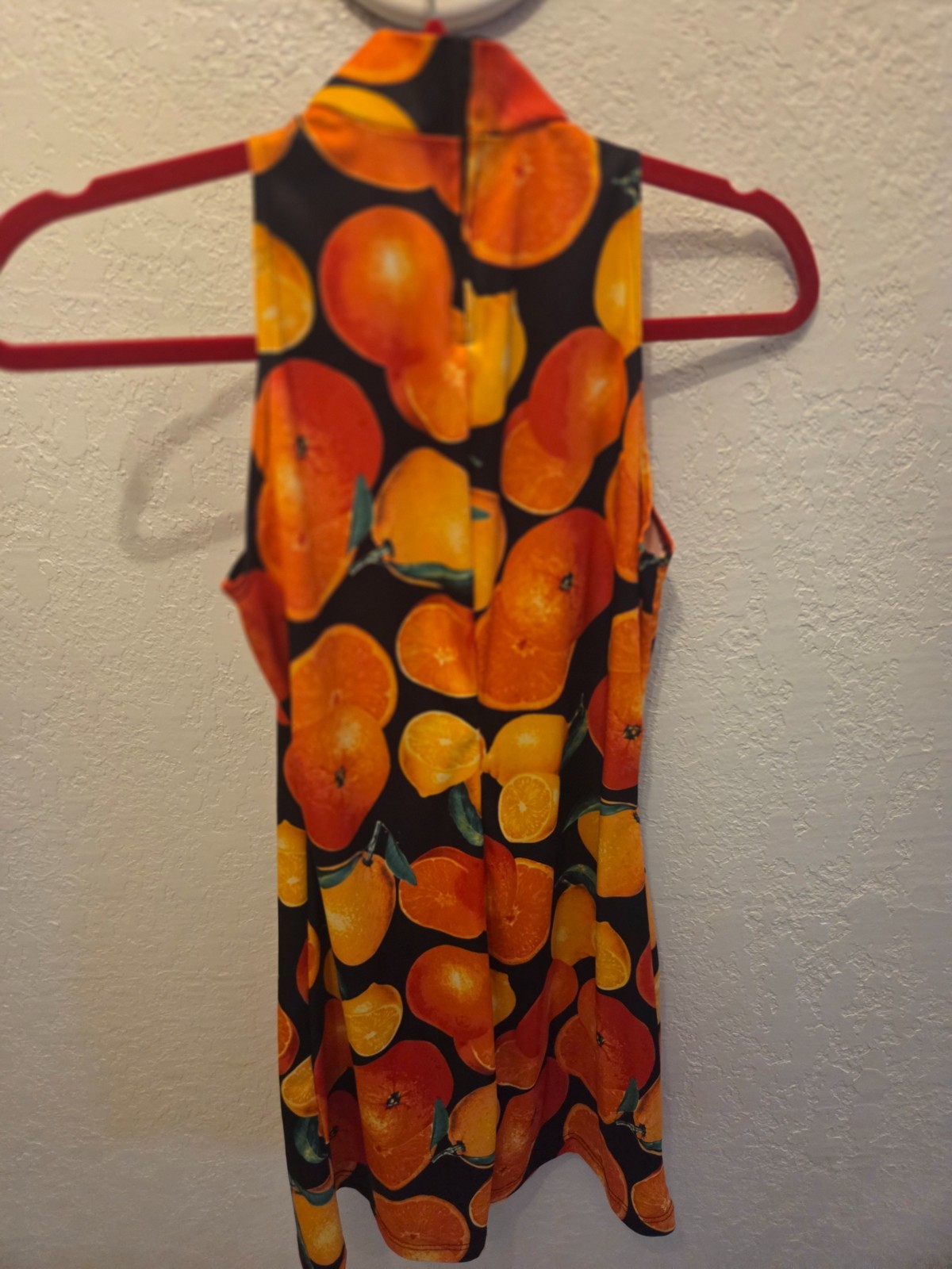 Y2K Vintage 90s Mini Fruit Pattern Dress Size Small