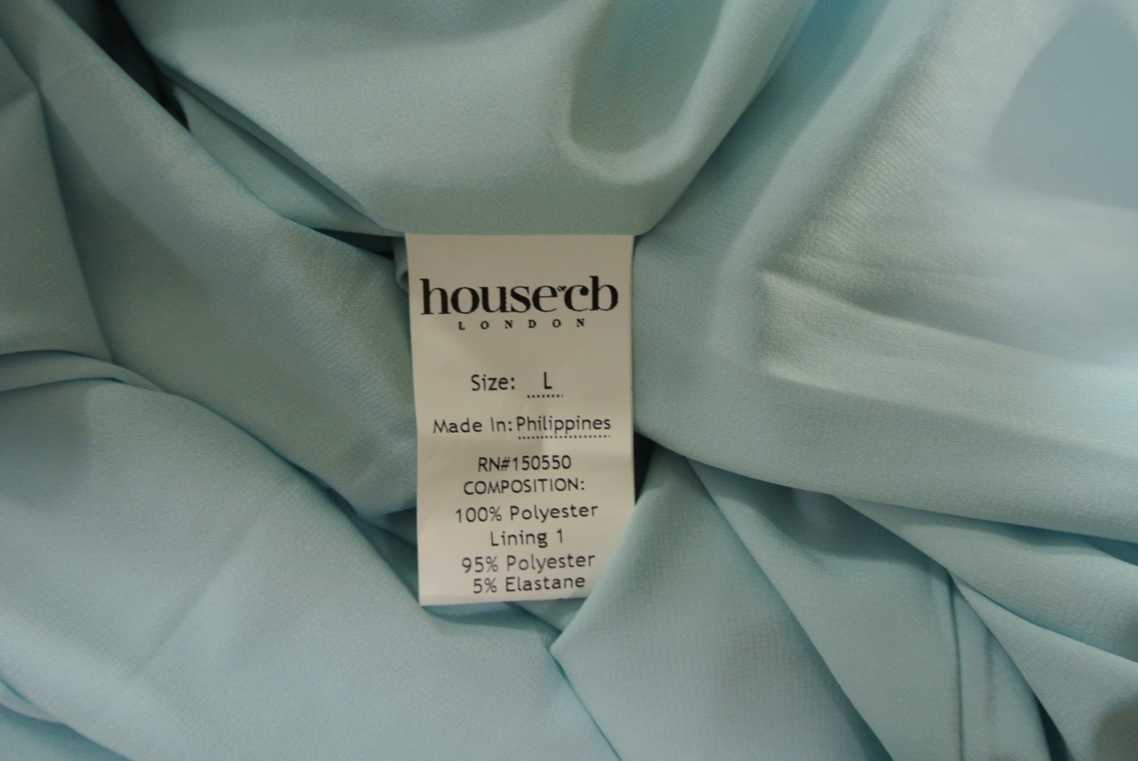 NEW, House Of CB Marcella Strapless Pleated Georgette Gown Sz L #MD2218