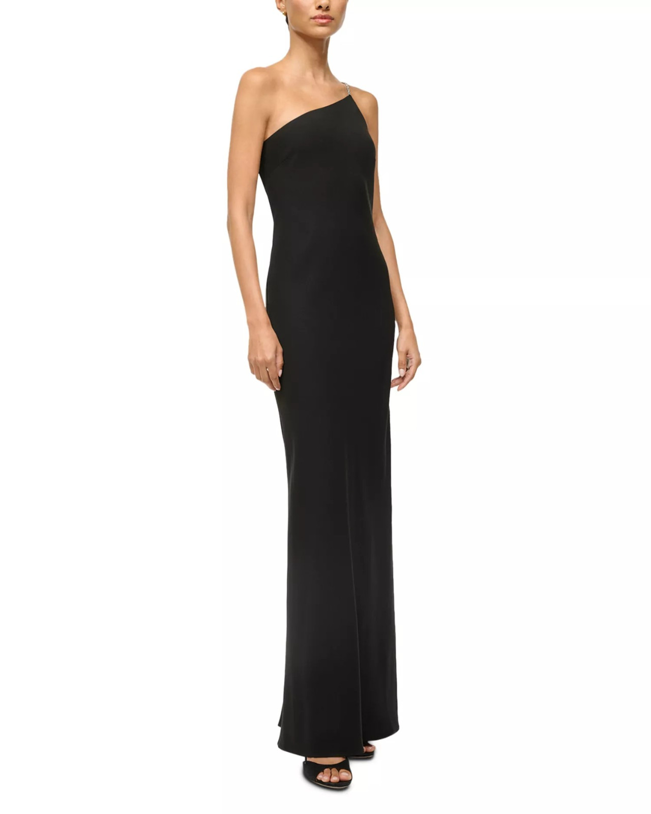 STAUD Elodie One Shoulder Dress MSRP $550