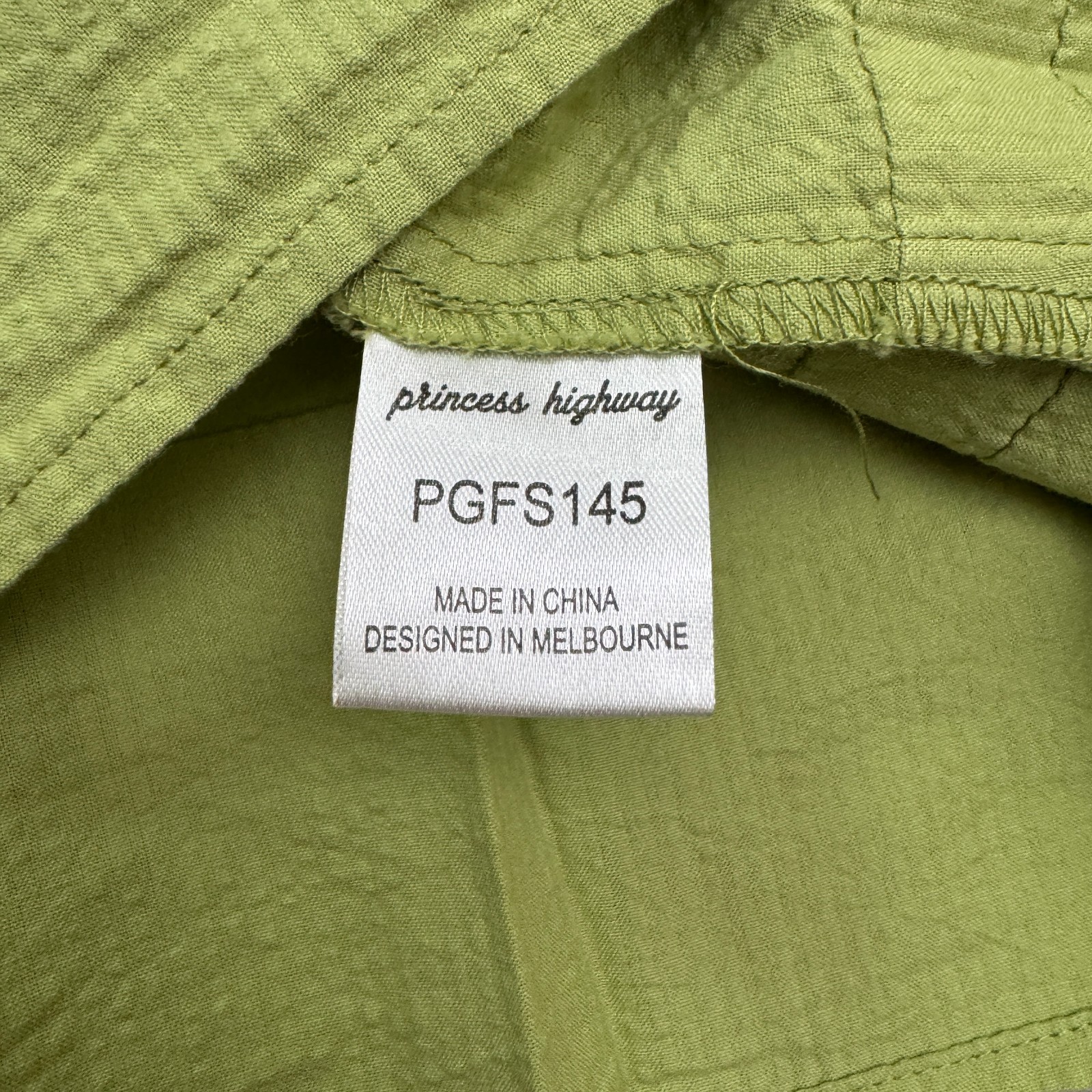 Princess Highway Modcloth Sanda Puff Sleeve A-Line Mini Dress Women 10 Green NWT