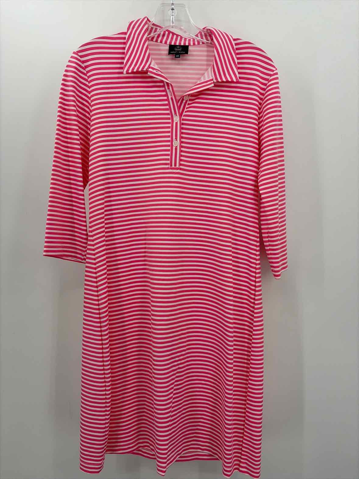 Pre-Owned Sailor Sailor Pink Size Medium Knee Length Long Sleeve Dress