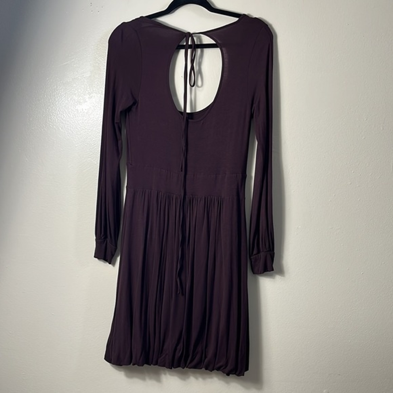 Vertigo Paris Purple Long Sleeves Bubble Midi Women’s Dress Size M