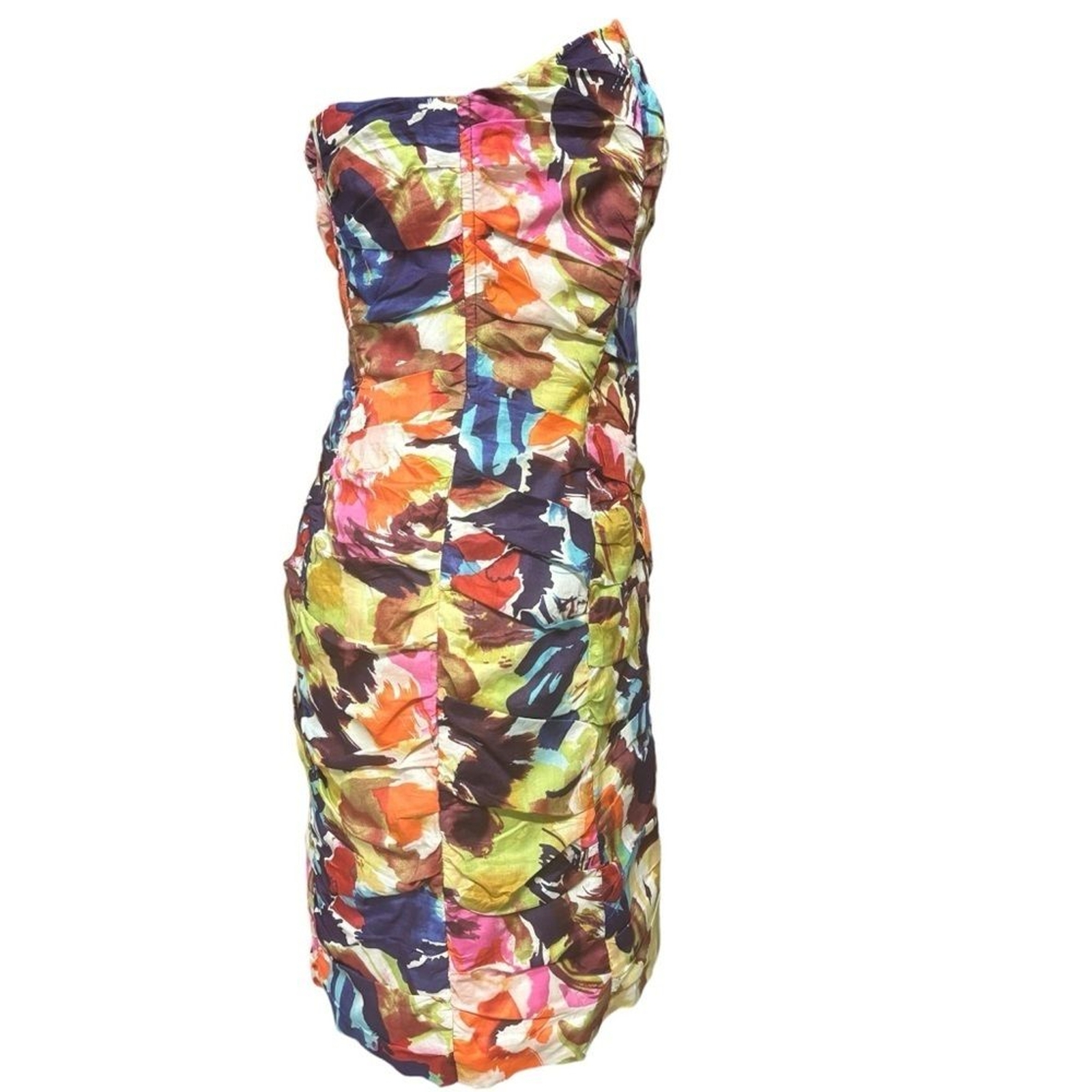 BB DAKOTA STRAPLESS RUCHED LINED MINI DRESS SIZE 8