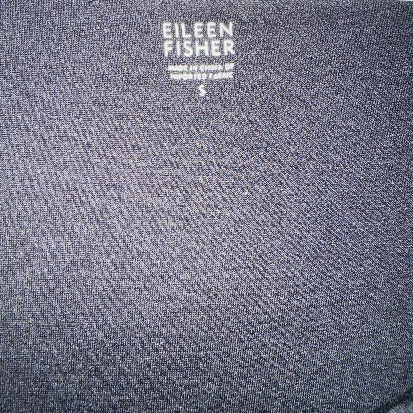 Eileen Fisher Black Knit Scoop Neck 3/4 Sleeve Midi Shift Dress Lyocell Silk S
