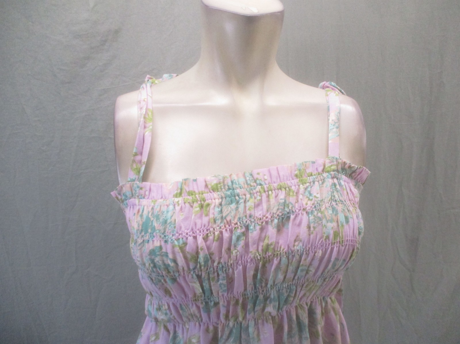 NWT Judith March Size M Womens Multicolor Floral Ruffle Beauty Sundress 287
