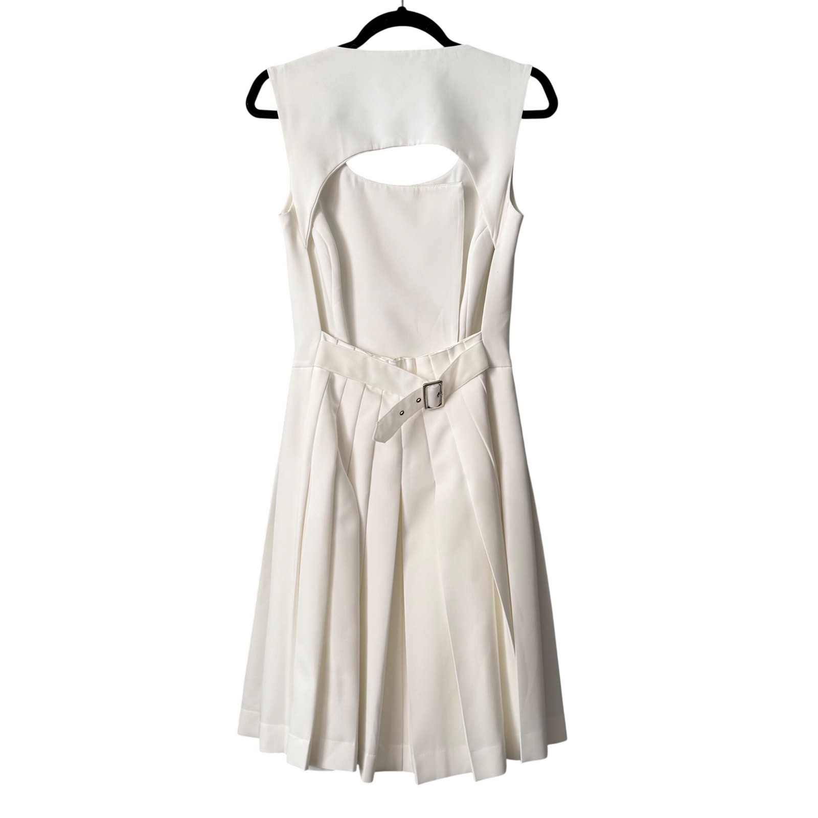 Ermanno Scervino Tailored White Cut-Out Dress | IT 42 (US 6) | NWT