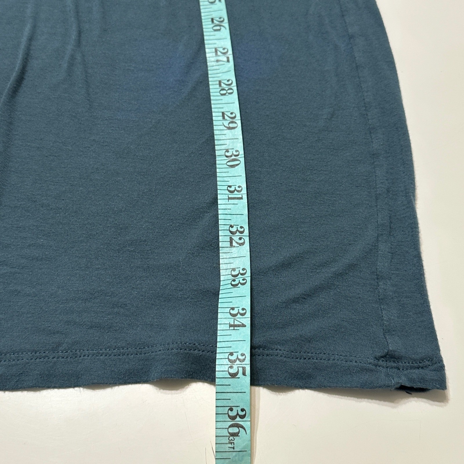 Peruvian Connection Shift Dress Womens L Blue Knit Crochet Neck Vacation Relaxed