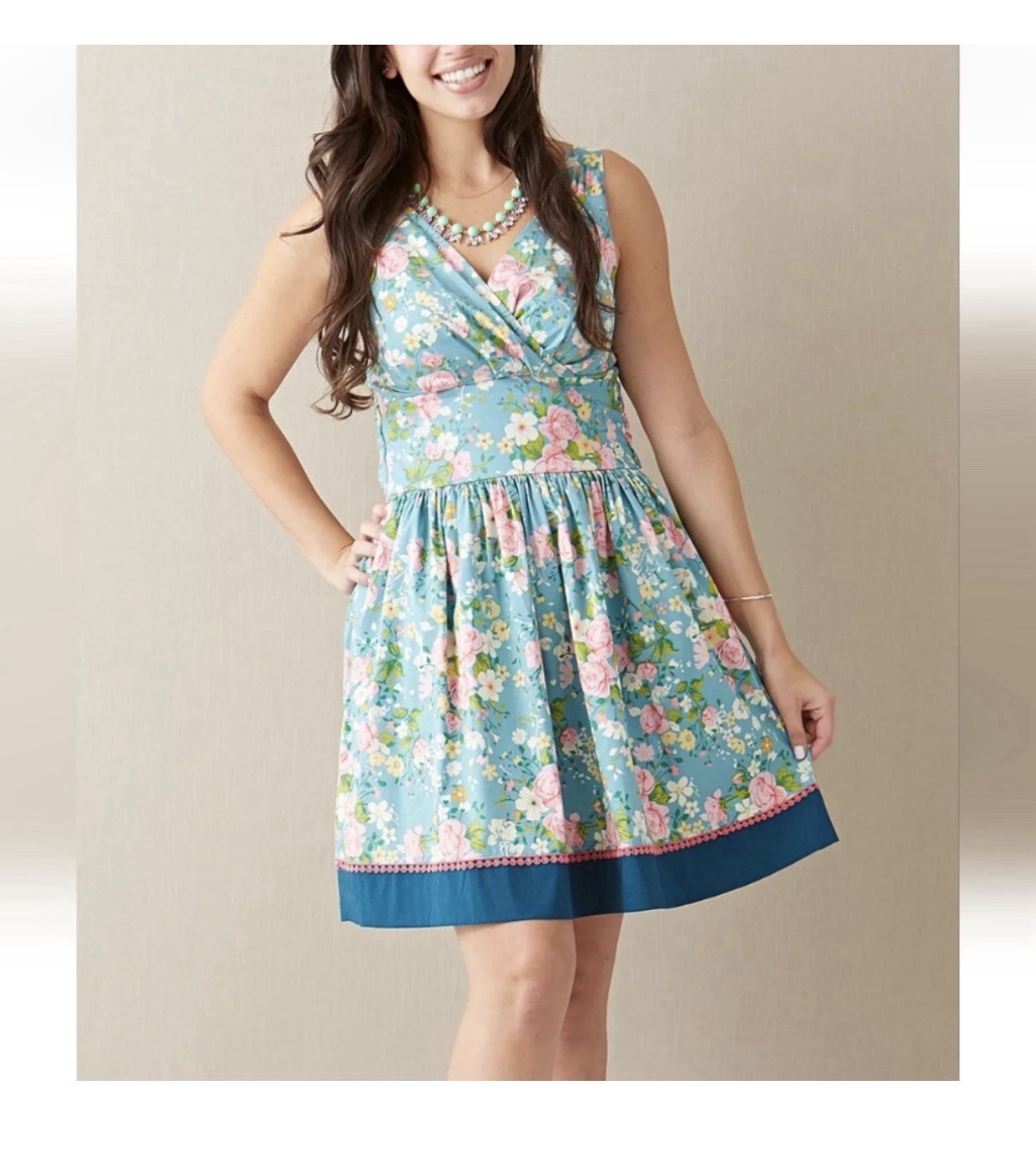 Matilda Jane Good Hart From the Garden Retro Floral Dress A1386 Medium Spring