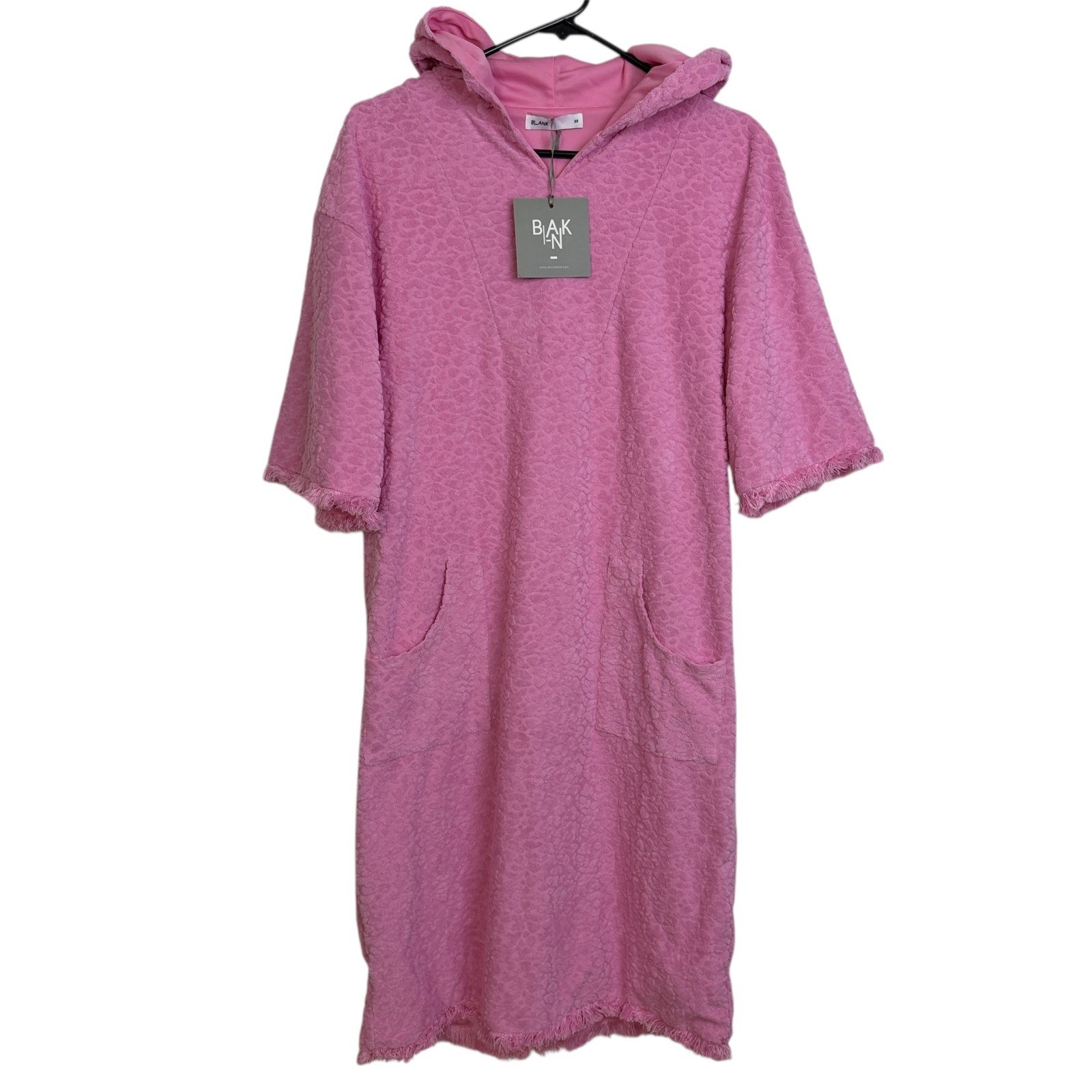 Dress Blank Terry Robe Dress Womens XS Pink Toweling Resort Beach Swim NWT