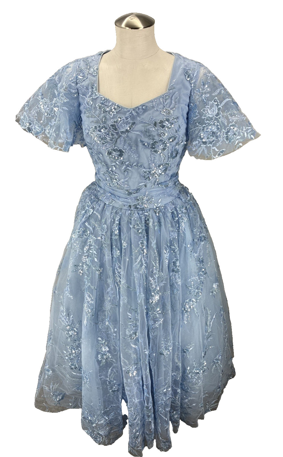 Jessakae dress Blue Small Elsa Mesh Sparkle Cinderella Prom wedding formal