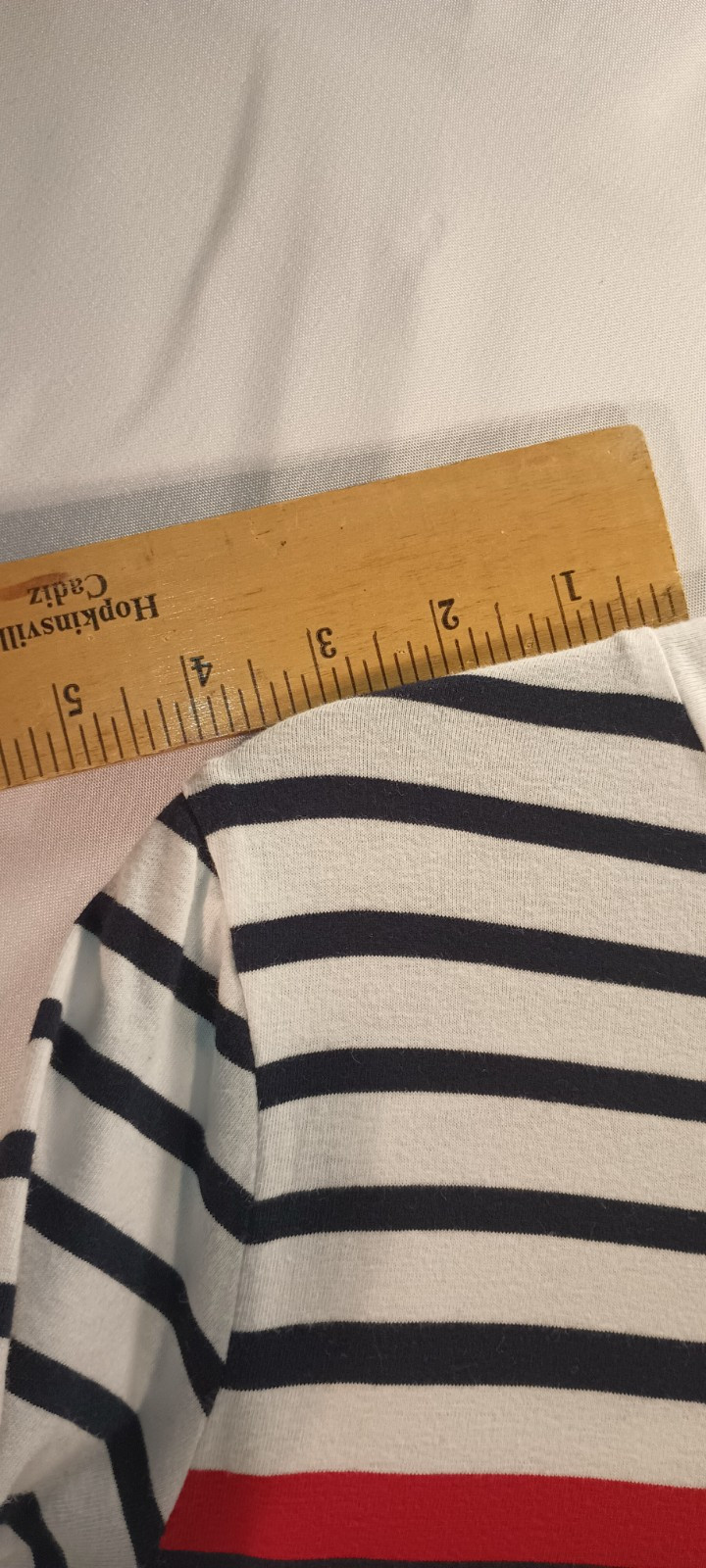 Tommy Hilfiger – Womens Medium – Optic White TH Multi Regular Fit Striped Dress