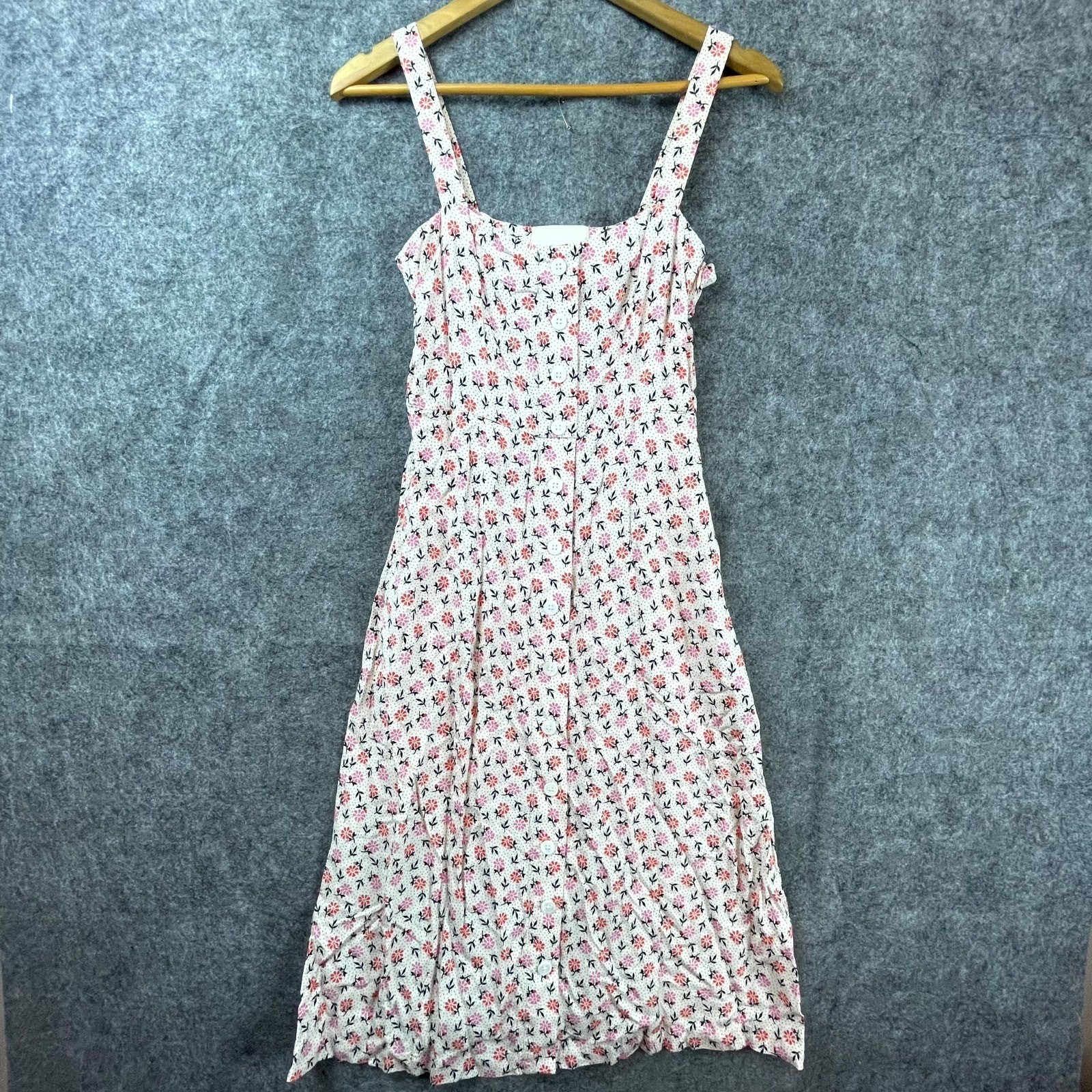 Capulet Sunny Dress Womens Small Floral Daisy Feminine Girly 90s Button Front