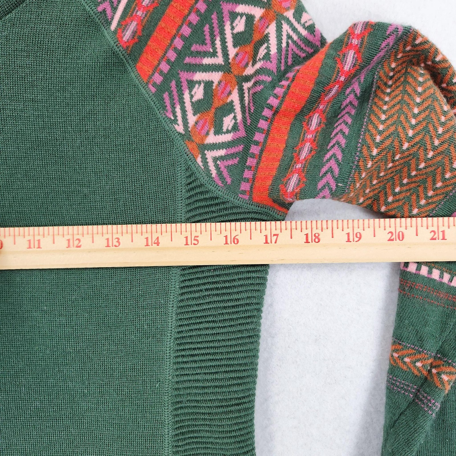 Krimson Klover Dress Womens Small Green Merino Wool Blend Maker Hoodie Sweater