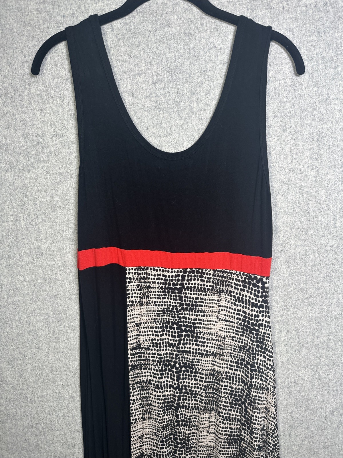 Calvin Klein Multicolor Tank Womens Maxi Dress Medium Stretch Comfort Colorblock