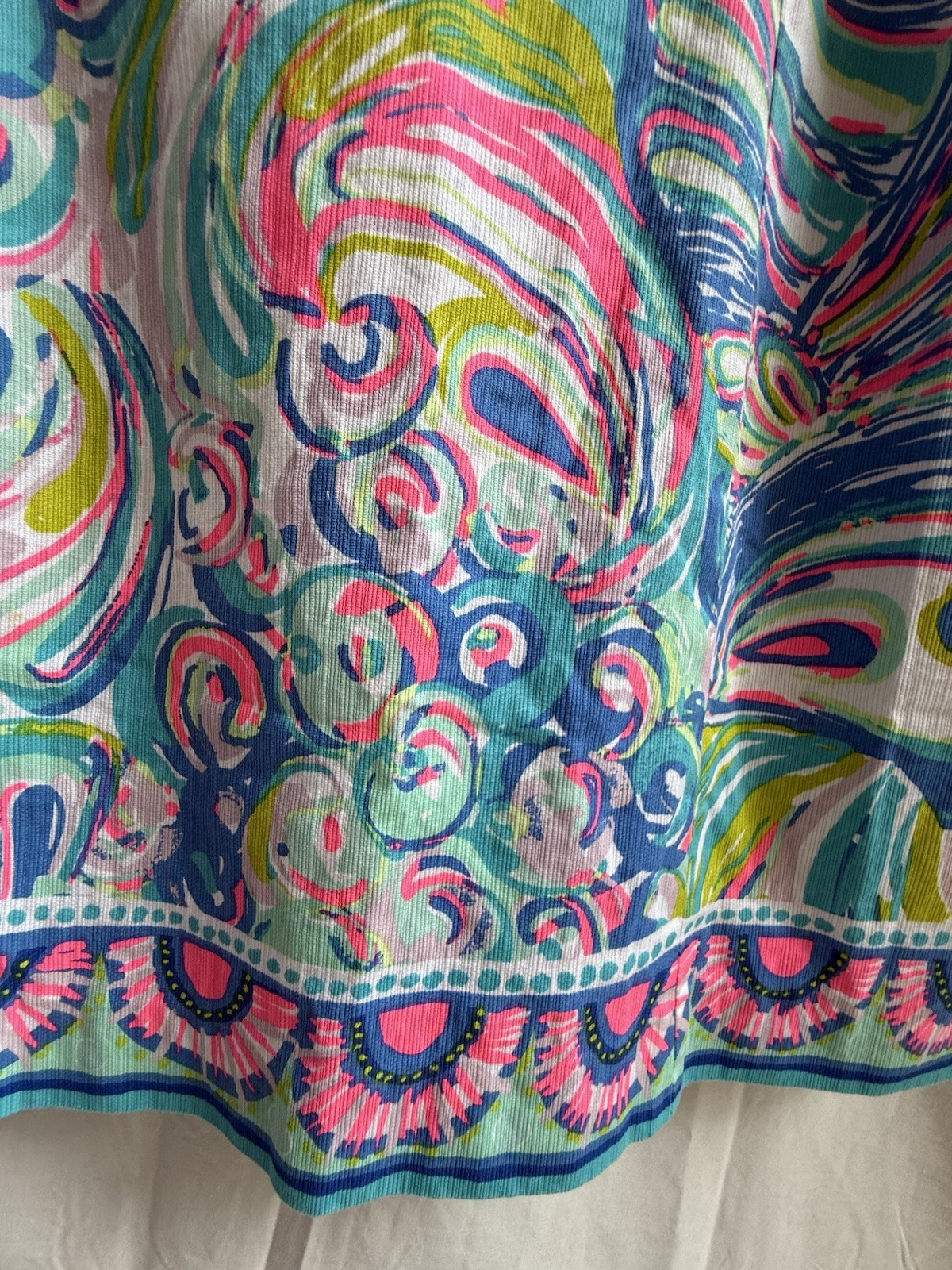Lilly Pulitzer Gabby Shift Dress 2 Guilty Pleasure White Soutache EUC