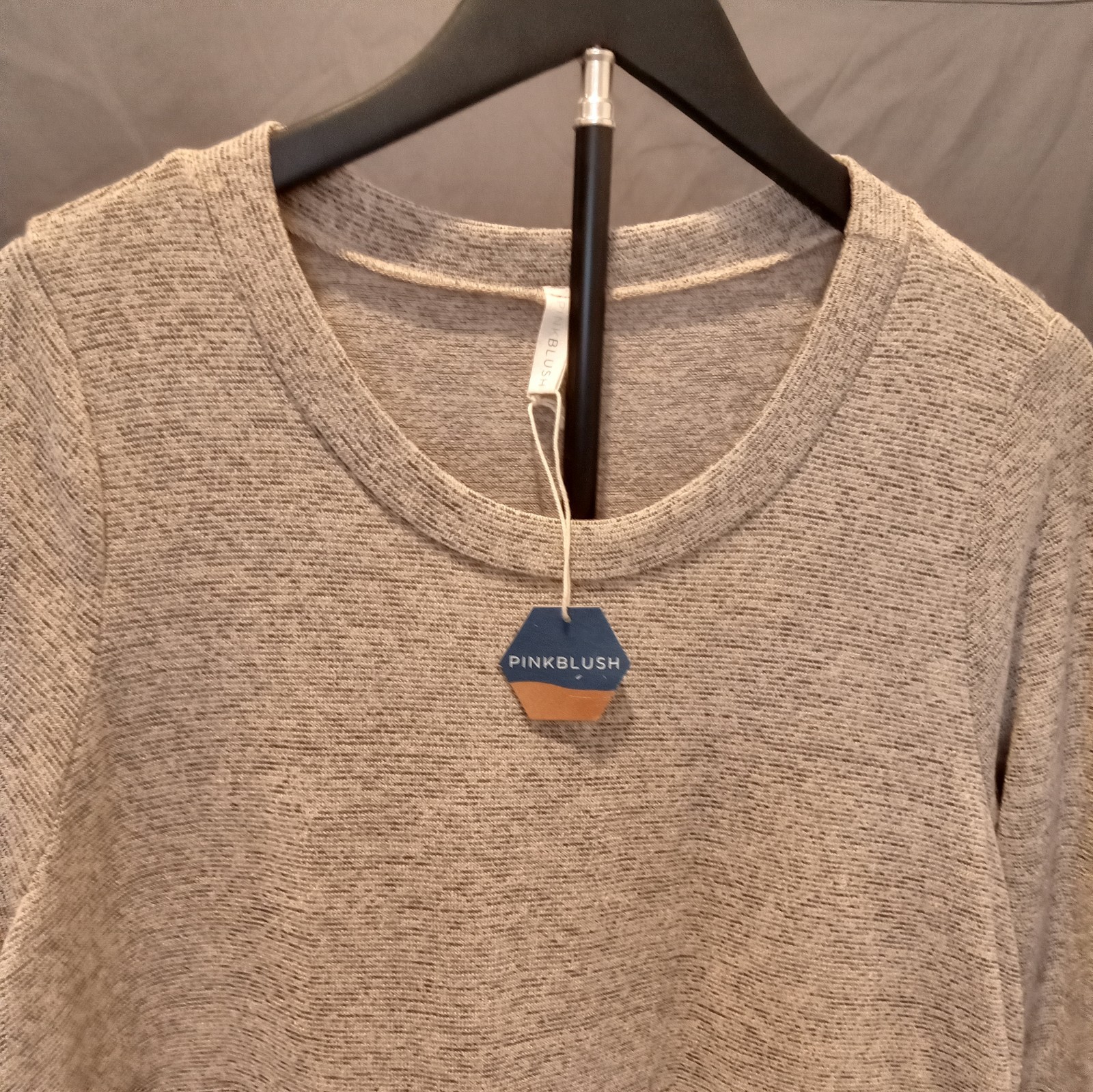 Pinkblush Granite Heather Gray Maternity Dress Women’s Size XL