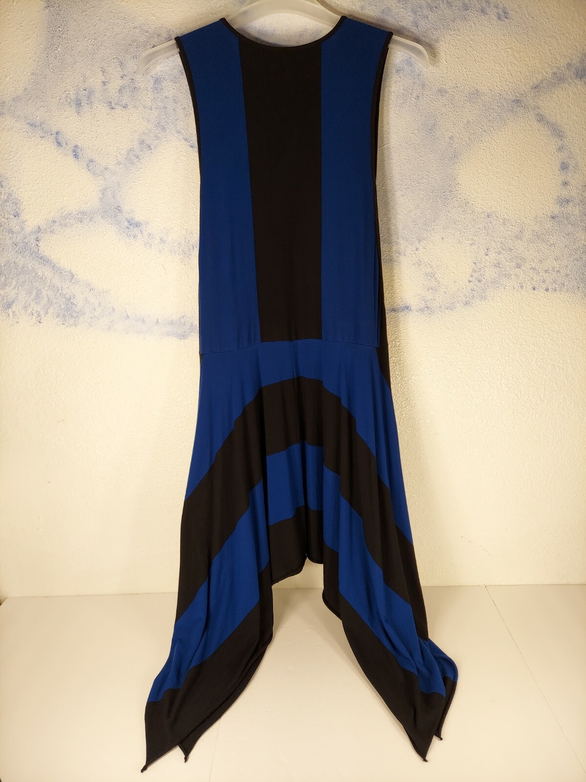 $148 DEREK LAM 10 C CROSBY ATHLETA WOMEN’S SIZE SMALL BLACK BLUE FLUID DRESS VGC