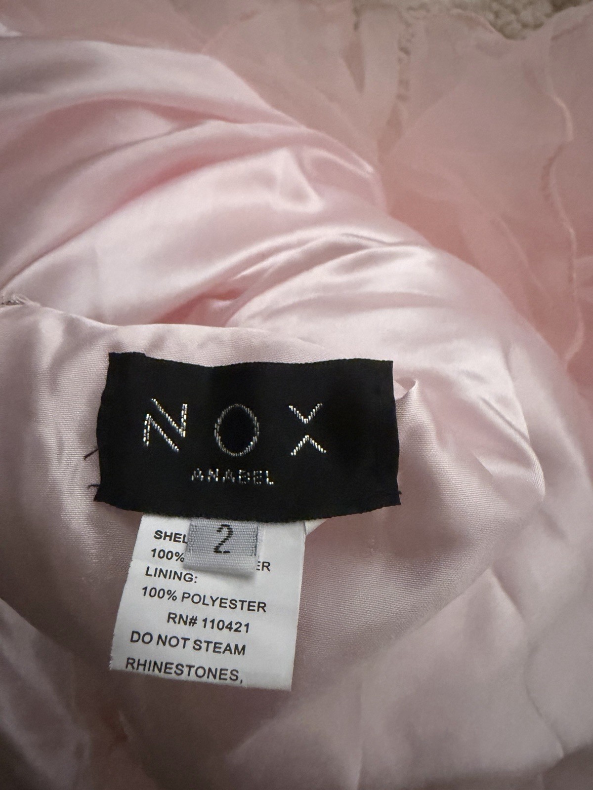 Nox Anabel Pink Strapless Sweetheart Corset Lace Up Tulle Ballgown Dress 2
