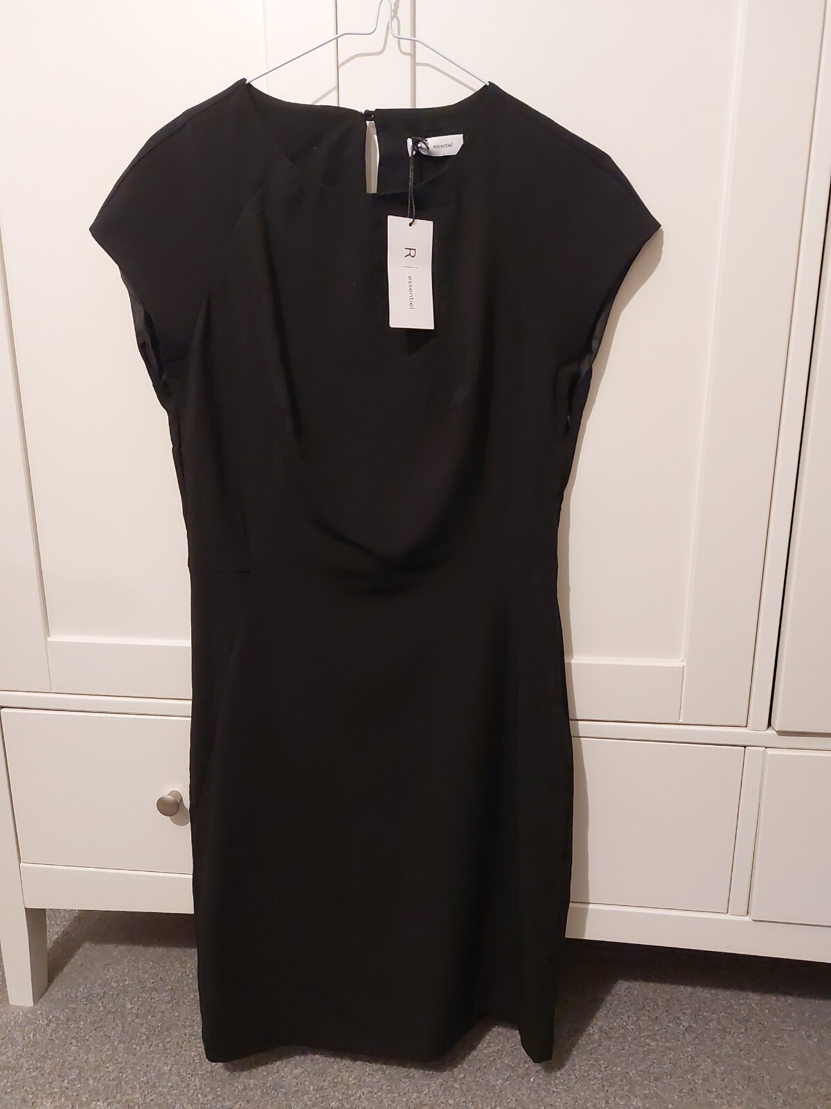 La Redoute Essential Size 10 Black Short Sleeved Dress New With Tags