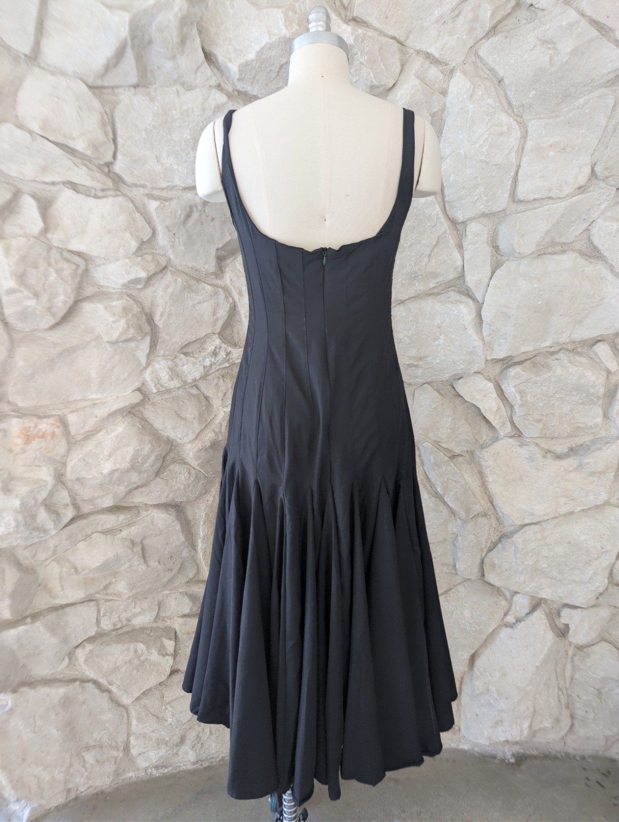 black midi dress small