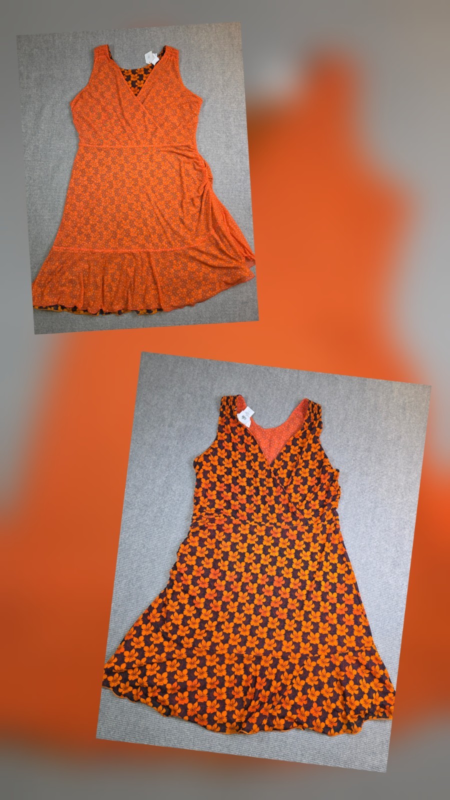 Cabi Women L Floral Flip Dress Mesh Reversible Playday Versatile 4 Ways To Wear