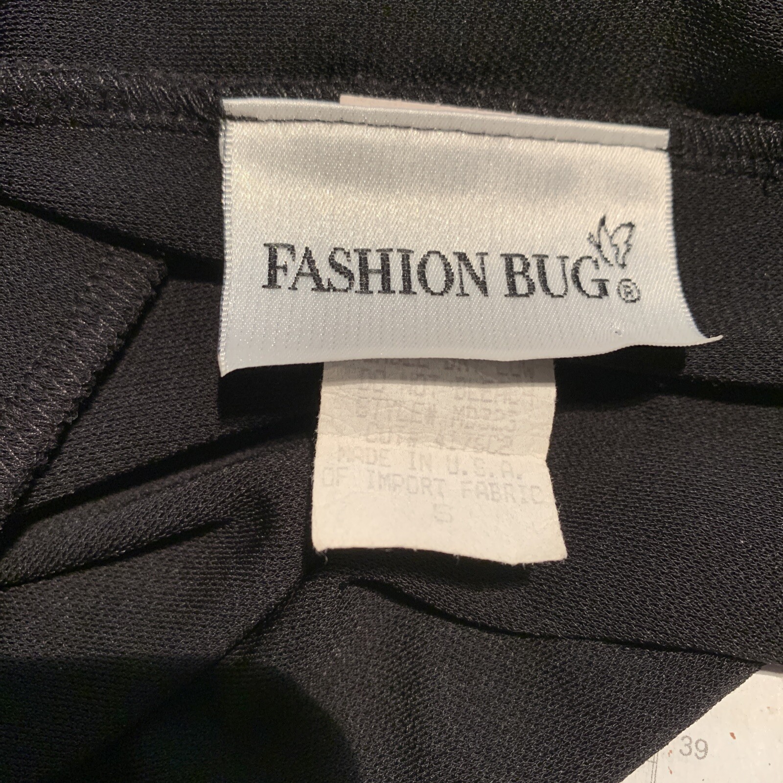 Fashion Bug Black Sleeveless Beaded Dressy Evening Cocktail Dress Size 8