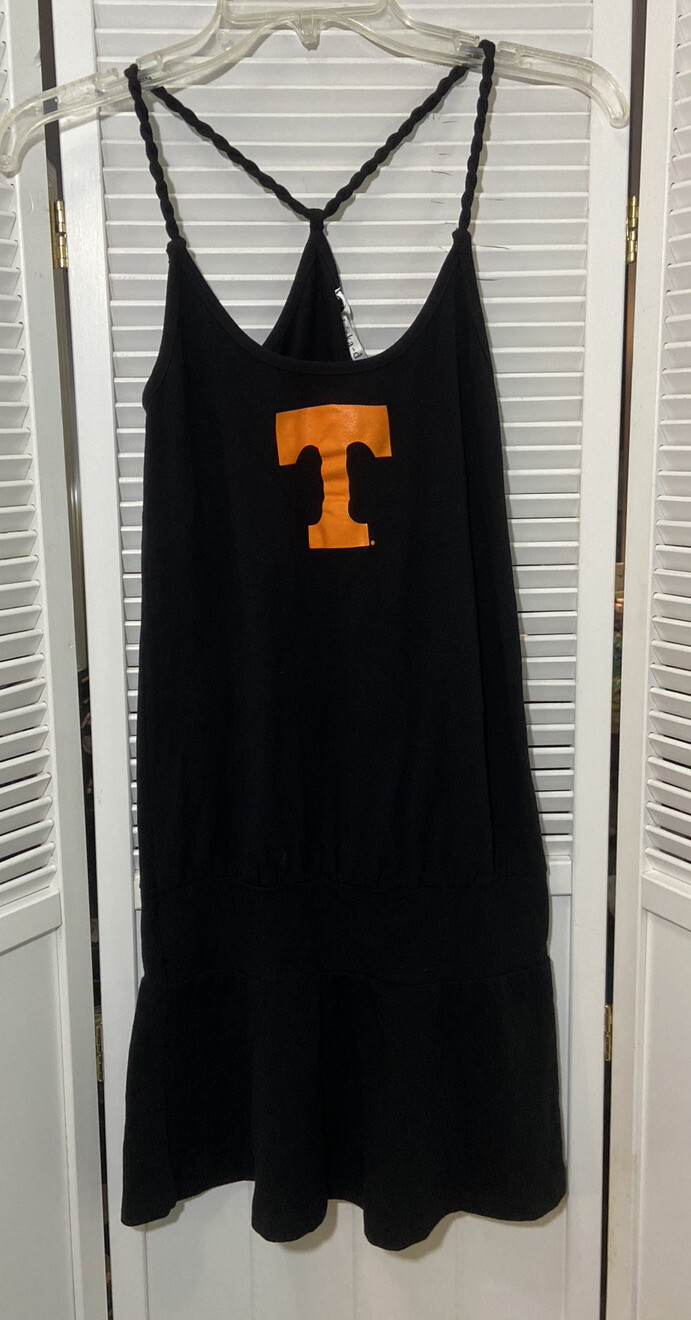 Chicka-D Mini Dress Juniors S Racerback Black Sleeveless NWT Tennessee Vols