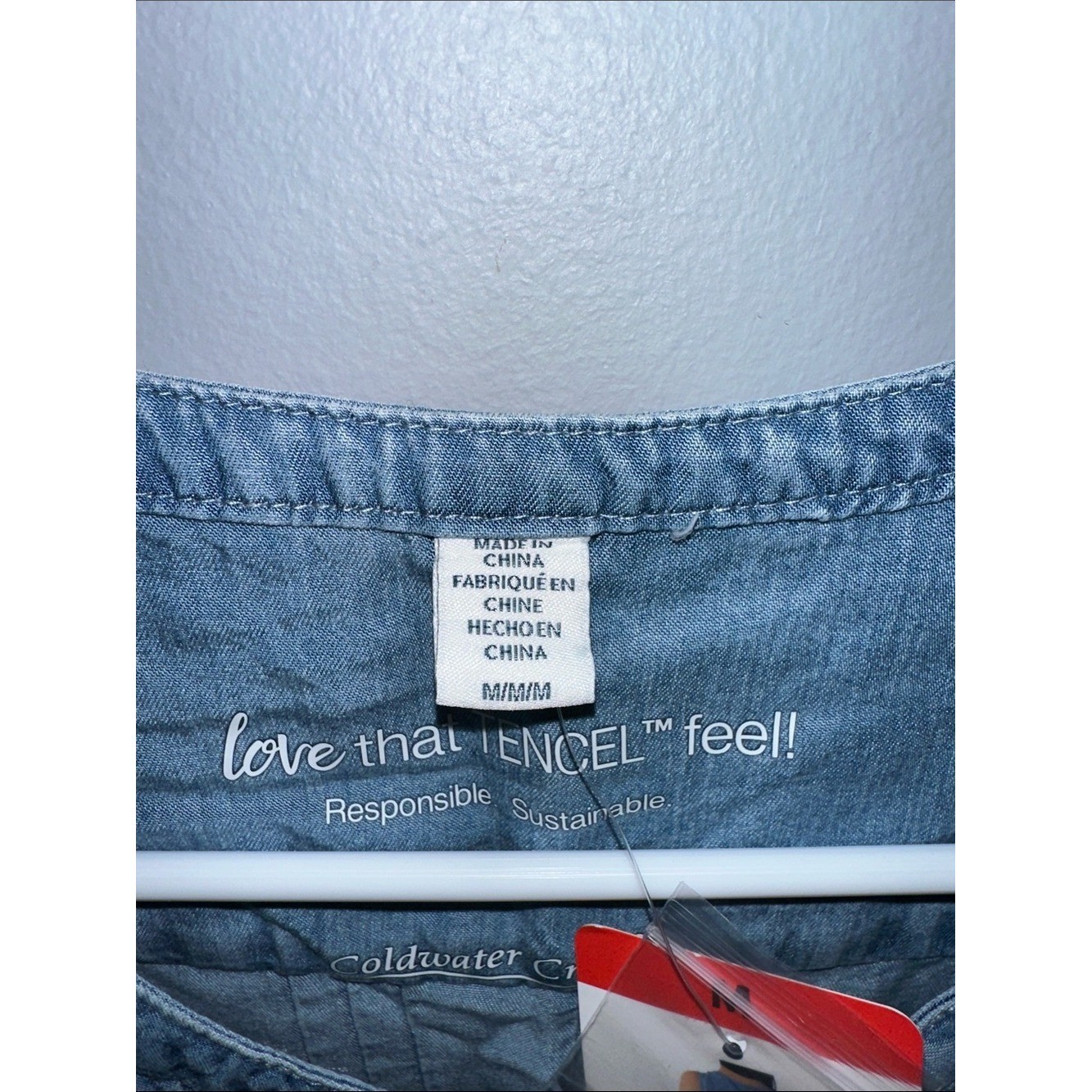 Coldwater Creek NWT Denim Midi Dress blue women’s size medium