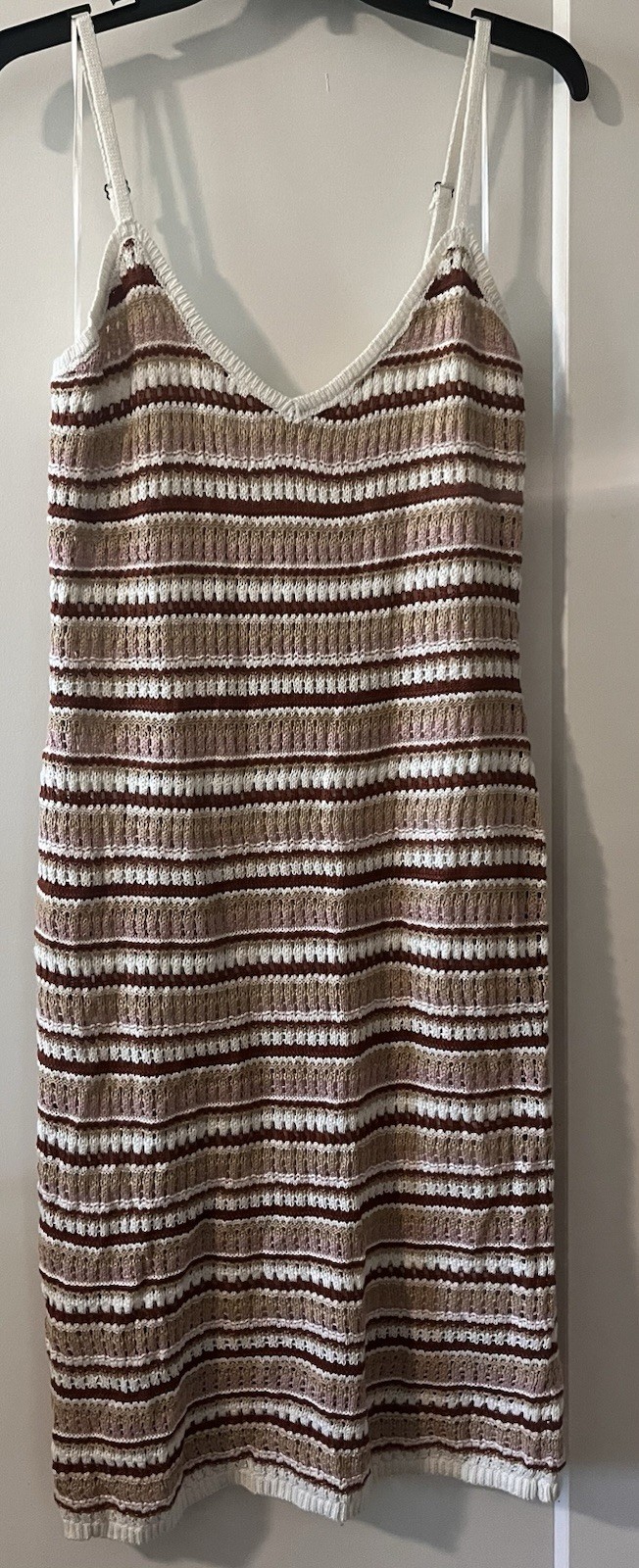NWT Olive & Oak Knit Halter Boho Lined Dress Womens Sz XL
