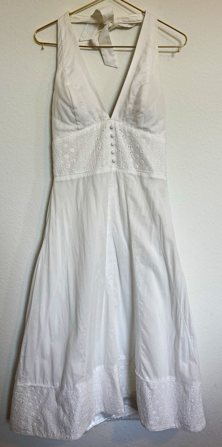 White House Black Market white dress Dress size 2