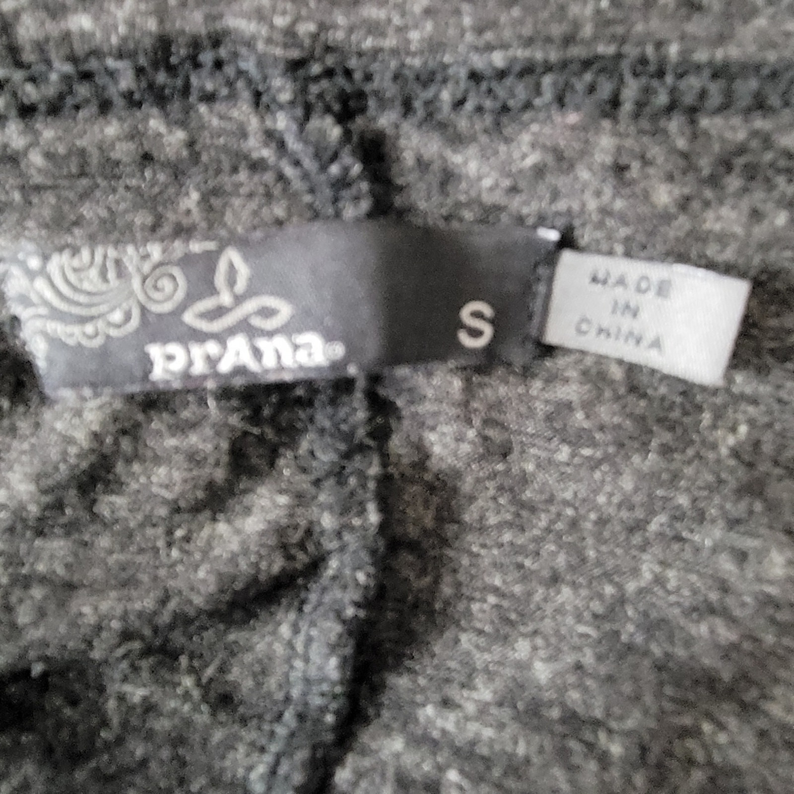 Prana Nadia Dress Grey Wrap Long Sleeve Size Small