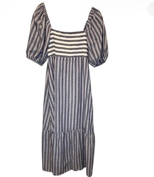 EMERSON FRY Love, Tomas NWT $198 Santiago Striped Maxi Dress Size Medium / Large