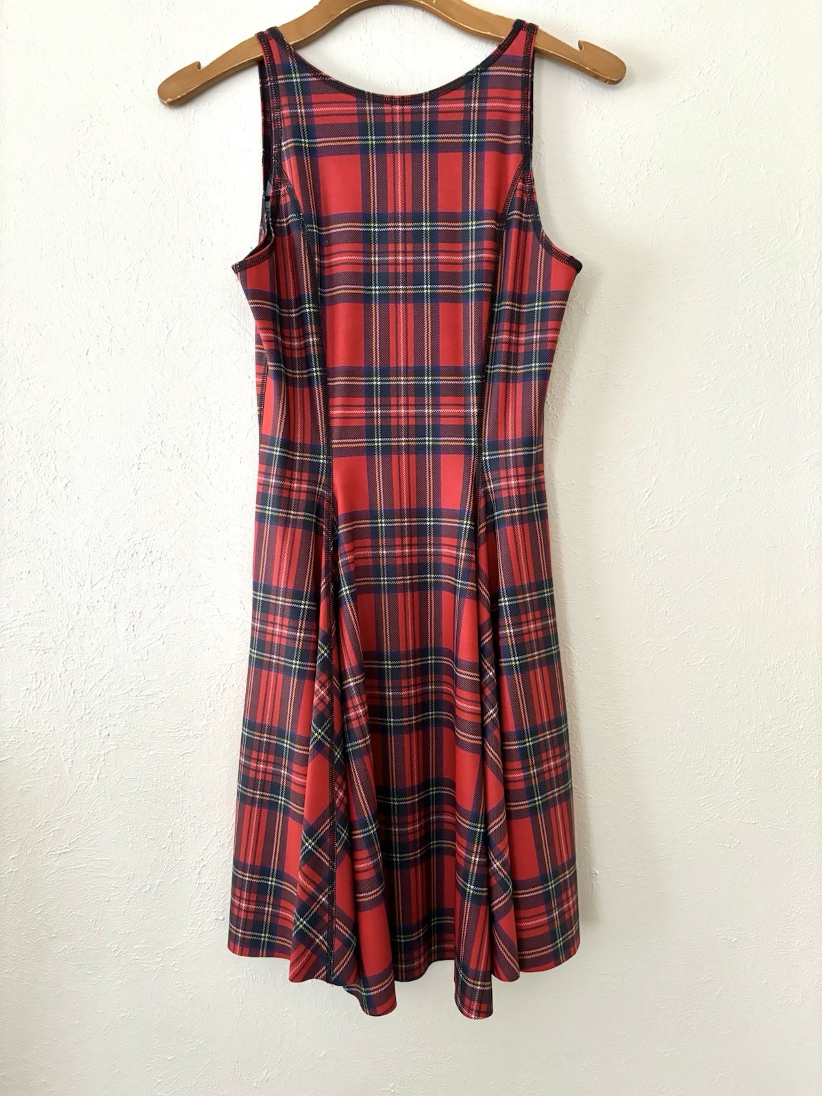Blackmilk Tartan Red vs Cathedral Inside Out Dress Best Seller Museum Medium